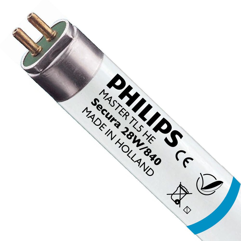 Philips TL5 HE Secura 28W 840 (MASTER) | 115cm - kold hvid Philips TL5 HE Secura 28W 840 (MASTER) | 115cm - kold hvid