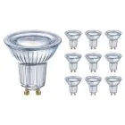 Fordelspakke 10x Ledvance Performance LED spot Reflektor GU10 PAR16 4.3W 350lm 120D - 827 ekstra varm hvid | erstatter 30W